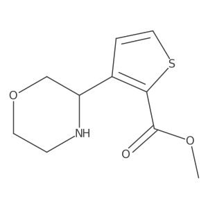 Methyl 3-(morpholin-3-yl)thiophene-2-carboxylate结构式