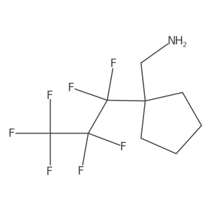 [1-(Heptafluoropropyl)cyclopentyl]methanamine Structure