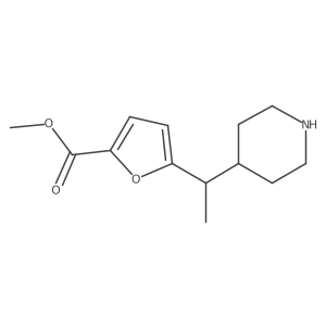 Methyl 5-[1-(piperidin-4-yl)ethyl]furan-2-carboxylate Structure