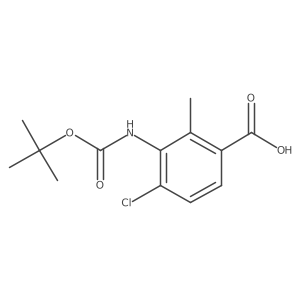 3-{[(Tert-butoxy)carbonyl]amino}-4-chloro-2-methylbenzoic acid Structure
