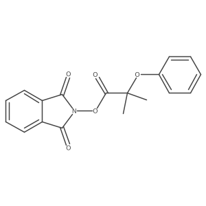 1,3-dioxo-2,3-dihydro-1H-isoindol-2-yl 2-methyl-2-phenoxypropanoate结构式