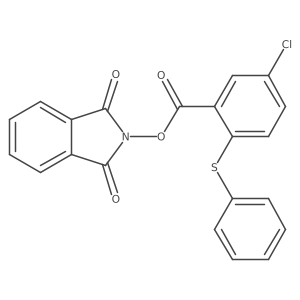 1,3-dioxo-2,3-dihydro-1H-isoindol-2-yl 5-chloro-2-(phenylsulfanyl)benzoate Structure