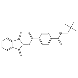 1,3-dioxo-2,3-dihydro-1H-isoindol-2-yl 4-[(2,2-dimethylpropyl)carbamoyl]benzoate Structure
