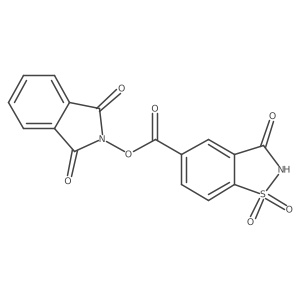 1,3-dioxo-2,3-dihydro-1H-isoindol-2-yl 1,1,3-trioxo-2,3-dihydro-1lambda6,2-benzothiazole-5-carboxylate结构式