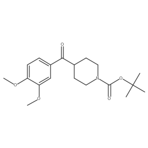 Tert-butyl 4-(3,4-dimethoxybenzoyl)piperidine-1-carboxylate结构式
