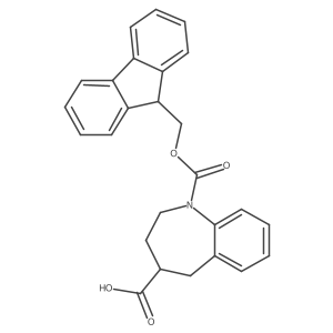 1-(9H-Fluoren-9-ylmethoxycarbonyl)-2,3,4,5-tetrahydro-1-benzazepine-4-carboxylic acid结构式