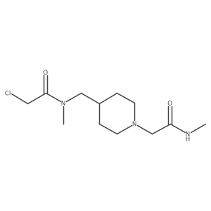 2-chloro-N-methyl-N-({1-[(methylcarbamoyl)methyl]piperidin-4-yl}methyl)acetamide Structure