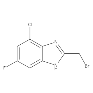 2-(Bromomethyl)-4-chloro-6-fluoro-1H-benzo[d]imidazole Structure