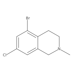 5-Bromo-7-chloro-2-methyl-1,2,3,4-tetrahydroisoquinoline Structure