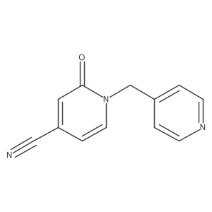 2-Oxo-1-[(pyridin-4-yl)methyl]-1,2-dihydropyridine-4-carbonitrile结构式