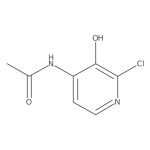 N-(2-Chloro-3-hydroxypyridin-4-YL)acetamide结构式