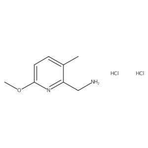 (6-Methoxy-3-methylpyridin-2-yl)methanamine;dihydrochloride结构式