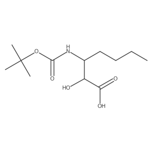 3-{[(Tert-butoxy)carbonyl]amino}-2-hydroxyheptanoic acid结构式