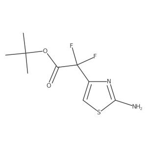 Tert-butyl 2-(2-amino-1,3-thiazol-4-yl)-2,2-difluoroacetate Structure