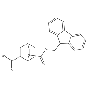 rac-(1R,4S,6S)-2-{[(9H-fluoren-9-yl)methoxy]carbonyl}-2-azabicyclo[2.2.2]octane-6-carboxylic acid结构式