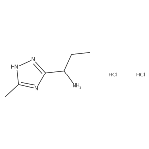 (1R)-1-(5-methyl-1H-1,2,4-triazol-3-yl)propan-1-amine dihydrochloride Structure