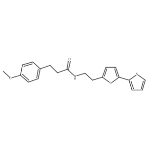 N-(2-{[2,2'-bithiophene]-5-yl}ethyl)-3-(4-methoxyphenyl)propanamide Structure