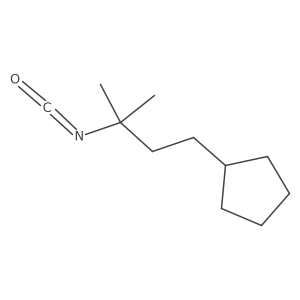 (3-Isocyanato-3-methylbutyl)cyclopentane结构式