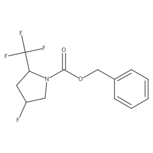 benzyl (2R,4S)-4-fluoro-2-(trifluoromethyl)pyrrolidine-1-carboxylate Structure