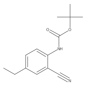 tert-butyl N-(2-cyano-4-ethylphenyl)carbamate Structure