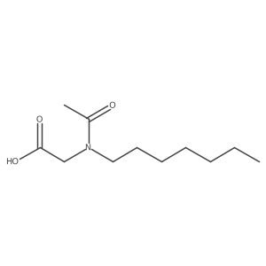 2-(N-heptylacetamido)acetic acid Structure