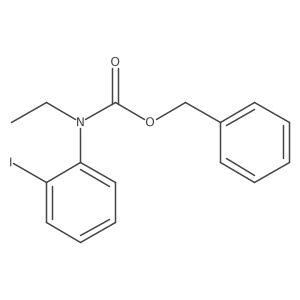 benzyl N-ethyl-N-(2-iodophenyl)carbamate结构式