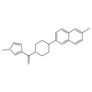 6-chloro-2-[1-(1-methyl-1H-imidazole-4-carbonyl)piperidin-4-yl]-1,8-naphthyridine Structure