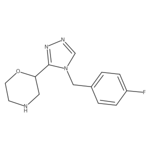 2-(4-(4-Fluorobenzyl)-4H-1,2,4-triazol-3-yl)morpholine结构式
