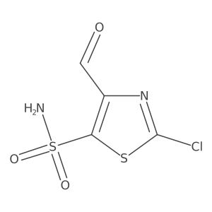 2-Chloro-4-formyl-1,3-thiazole-5-sulfonamide结构式
