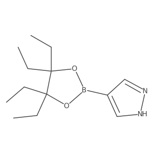 4-(4,4,5,5-tetraethyl-1,3,2-dioxaborolan-2-yl)-1H-pyrazole Structure