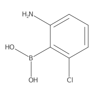 (2-Amino-6-chlorophenyl)boronic acid结构式