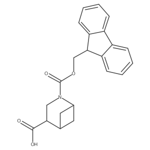 2-{[(9H-fluoren-9-yl)methoxy]carbonyl}-2-azabicyclo[3.1.1]heptane-4-carboxylic acid结构式