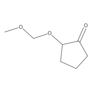 Cyclopentanone, 2-(methoxymethoxy)- Structure