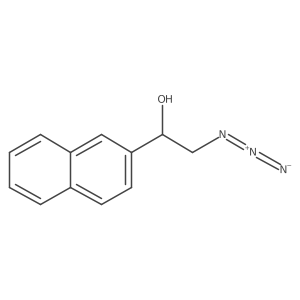 (1R)-2-azido-1-(naphthalen-2-yl)ethan-1-ol结构式