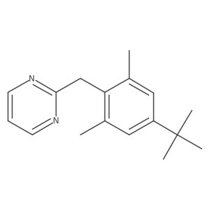 2-[[4-(1,1-Dimethylethyl)-2,6-dimethylphenyl]methyl]pyrimidine Structure