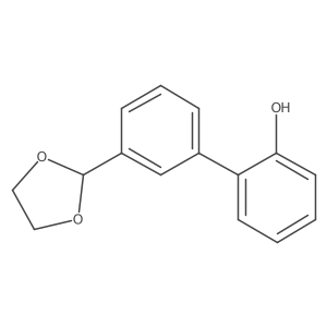 3'-(1,3-Dioxolan-2-yl)[1,1'-biphenyl]-2-ol结构式