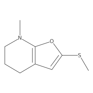 Furo[2,3-b]pyridine, 4,5,6,7-tetrahydro-7-methyl-2-(methylthio)- Structure