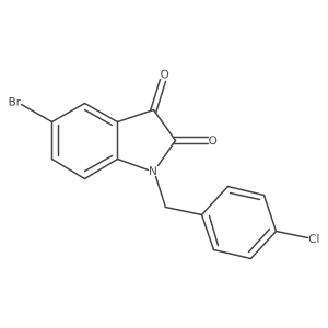 5-bromo-1-(4-chlorobenzyl)-1H-indole-2,3-dione Structure