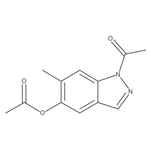1-acetyl-6-methyl-1H-indazol-5-yl acetate Structure