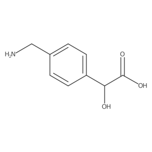 Benzeneacetic acid, 4-(aminomethyl)-I+/--hydroxy-, (R)- Structure