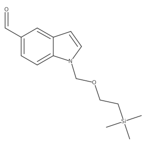 1-(2-Trimethylsilylethyl)oxymethylindole-5-carboxaldehyde结构式