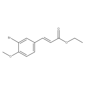 Ethyl (E)-3-(3-bromo-4-methoxyphenyl)acrylate结构式