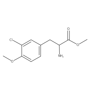 Methyl (R)-2-amino-3-(3-chloro-4-methoxyphenyl)propanoate结构式