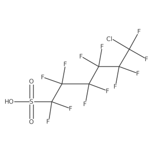6-Chloroperfluoro-1-hexanesulfonic acid Structure