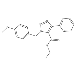 ethyl 1-(4-methoxybenzyl)-4-phenyl-1H-1,2,3-triazole-5-carboxylate Structure