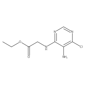 Ethyl (5-amino-6-chloropyrimidin-4-yl)glycinate Structure