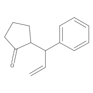 2-(1-Phenyl-2-propen-1-yl)cyclopentanone Structure