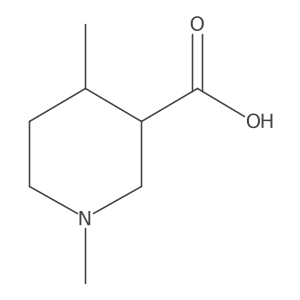 1,4-Dimethylpiperidine-3-carboxylic acid结构式
