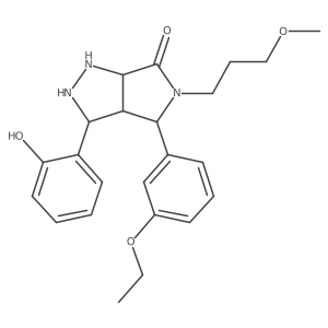 4-(3-Ethoxyphenyl)-3-(2-hydroxyphenyl)-5-(3-methoxypropyl)-1,2,3,3a,4,6a-hexahydropyrrolo[3,4-c]pyrazol-6-one结构式