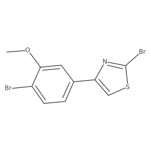 2-Bromo-4-(4-bromo-3-methoxyphenyl)thiazole结构式
